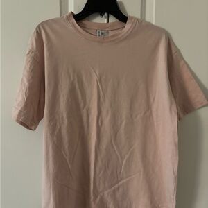 Oversized Pink Short Sleeve T-Shirt